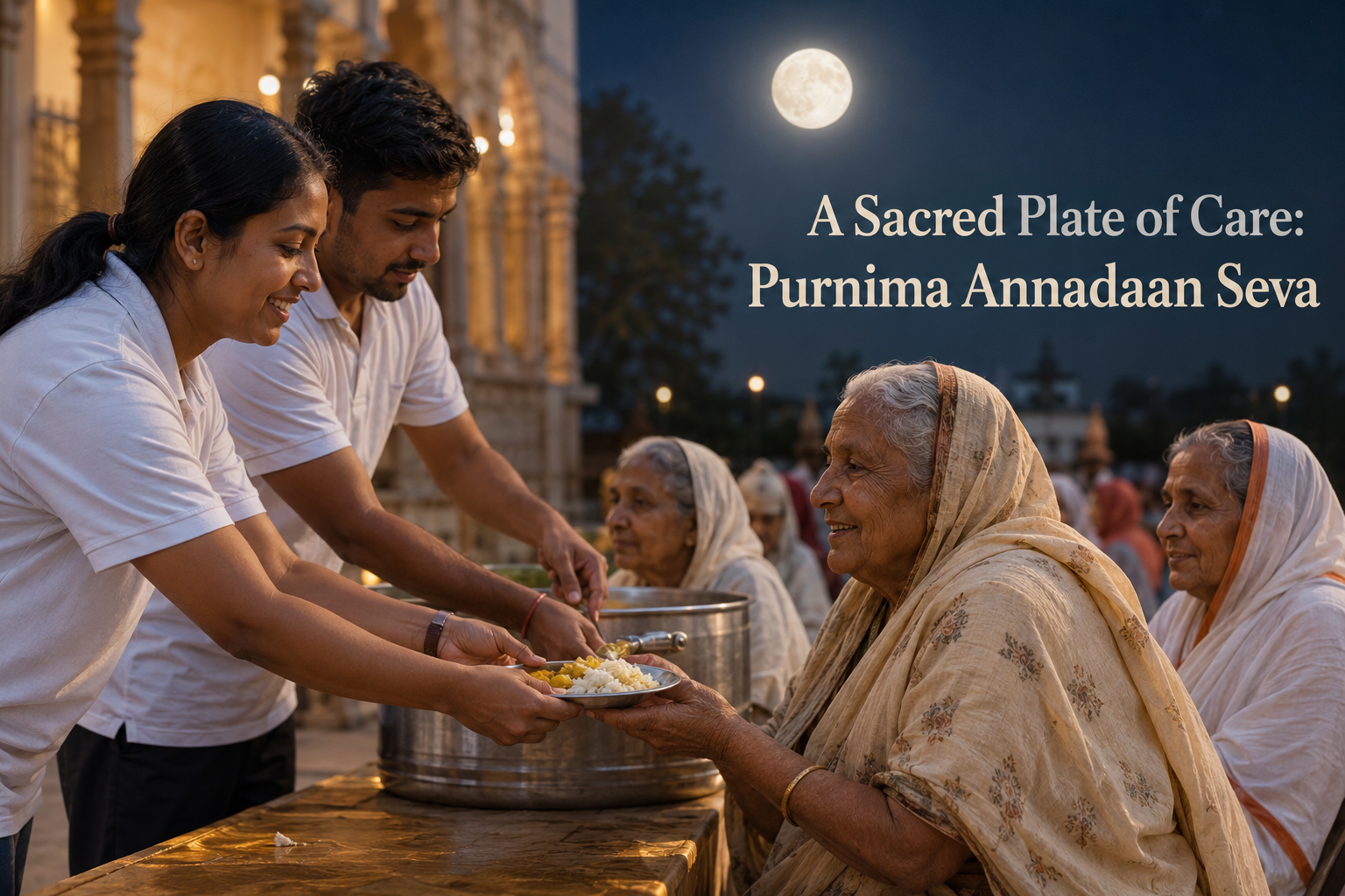 A Sacred Plate of Care: Purnima Annadaan Seva